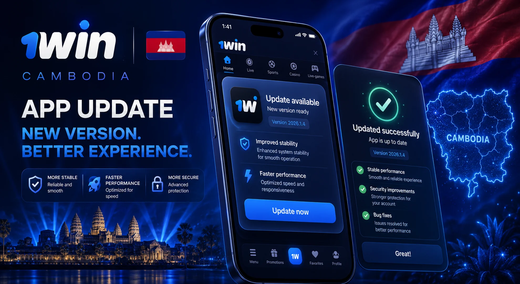 1win app update Cambodia