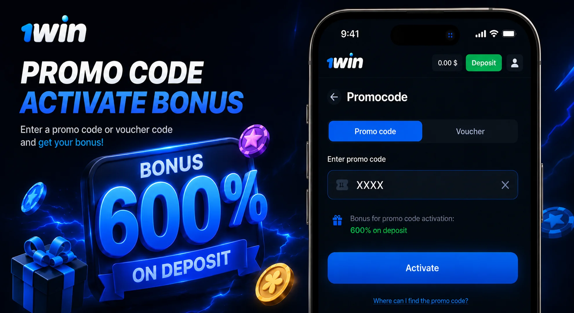 1win promo code Cambodia